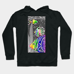 Aquarium Neon Close Up Hoodie